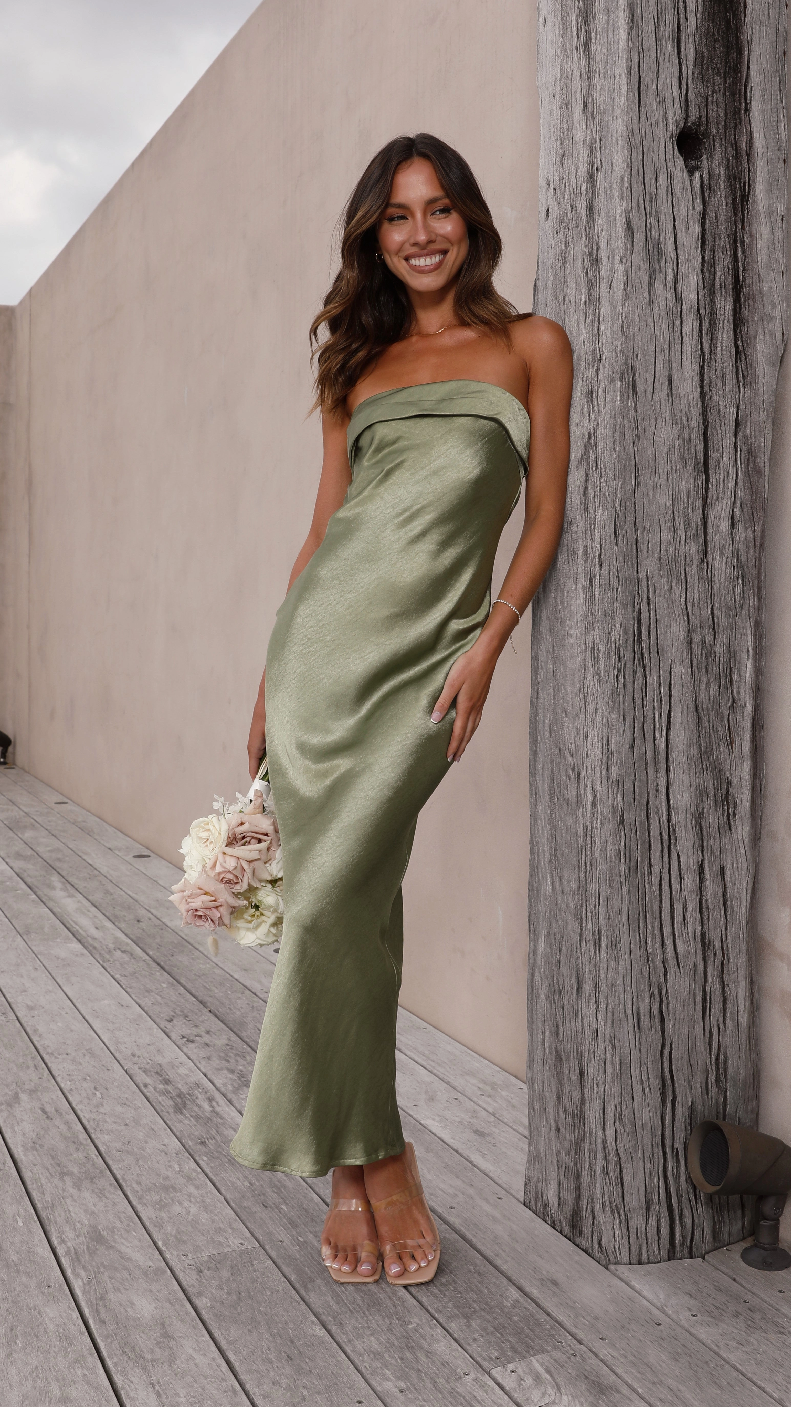 Gisele Maxi Dress - Olive