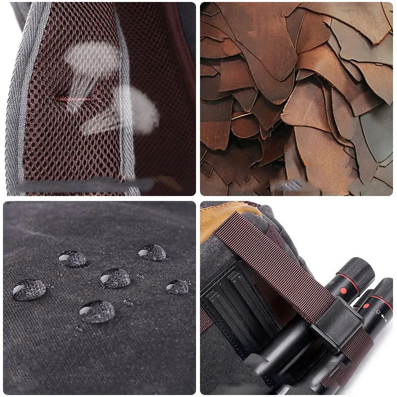 GREEN LARGE CANVAS WATERPROOF MENS CANON CAMERA BACKPACK DSLR CAMERA BAG NIKON CAMERA BAG DSLR CAMERA BAG