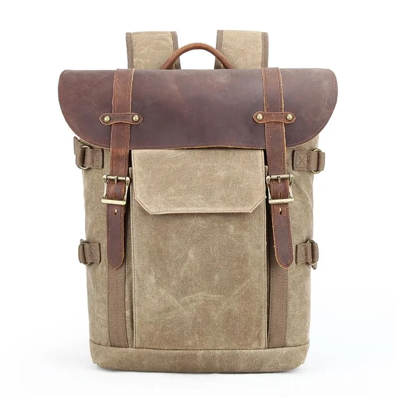 GREEN LARGE CANVAS WATERPROOF MENS CANON CAMERA BACKPACK NIKON CAMERA BAG DSLR CAMERA BAG FOR Women