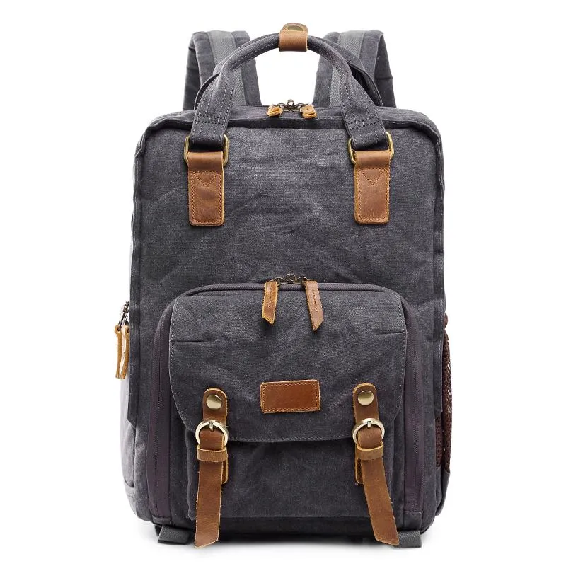 GREEN LARGE CANVAS WATERPROOF MENS CANON Handbag CAMERA BACKPACK NIKON CAMERA BAG DSLR CAMERA BAG FOR Women