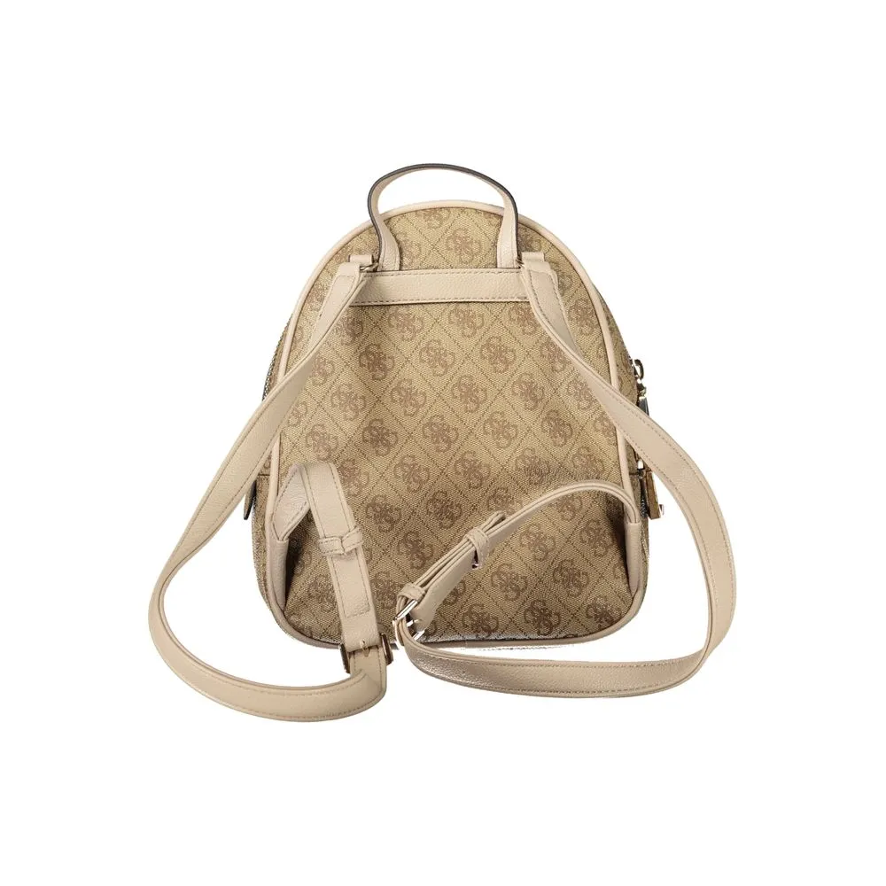Guess Jeans Beige Polyethylene Backpack