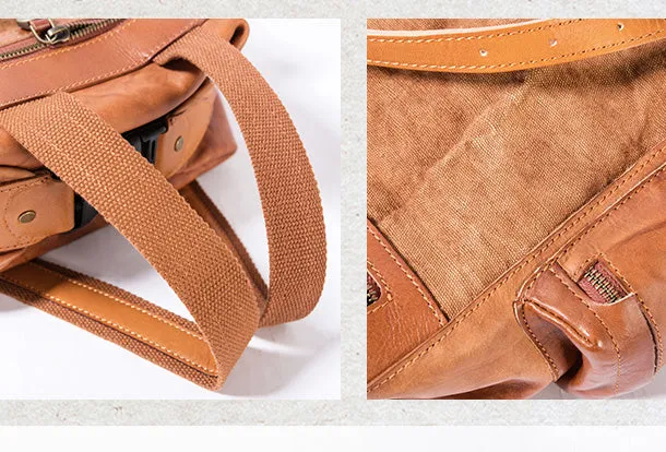 Handmade Genuine Cute Leather Backpack Bag Shoulder Bag Leather Purse For Women
