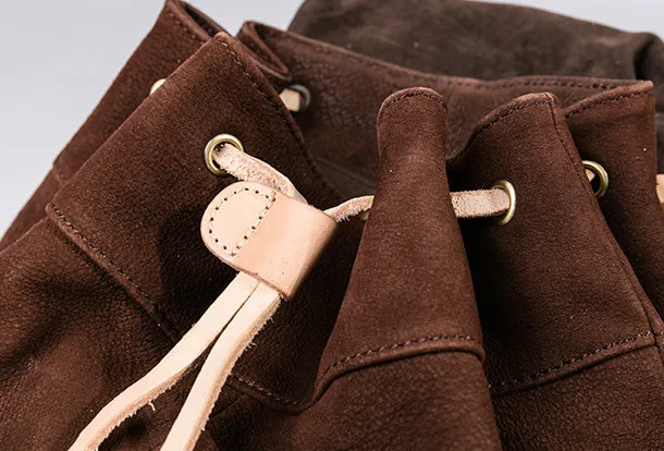 Handmade Genuine Leather Backpack Bag Travel bag Black Women Leather Purse