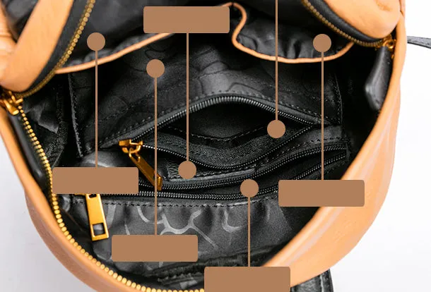 Handmade Genuine Leather Cute Backpack Bag Travel bag Women Leather Purse
