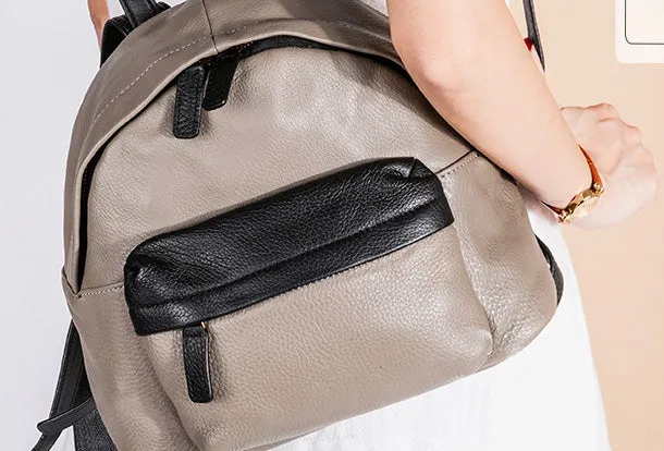 Handmade Genuine Leather Cute Backpack Bag Travel bag Women Leather Purse
