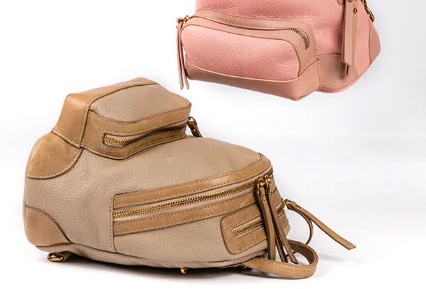 Handmade Genuine Leather Cute Backpack Bag Travel bag Women Leather Purse