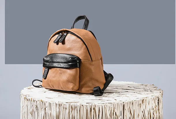Handmade Genuine Leather Cute Backpack Bag Travel bag Women Leather Purse
