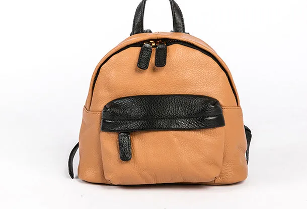 Handmade Genuine Leather Cute Backpack Bag Travel bag Women Leather Purse