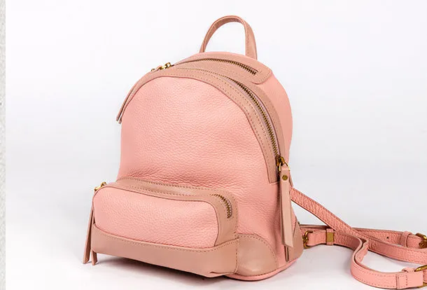 Handmade Genuine Leather Cute Backpack Bag Travel bag Women Leather Purse