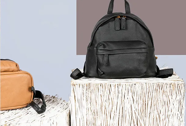 Handmade Genuine Leather Cute Backpack Bag Travel bag Women Leather Purse