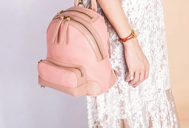 Handmade Genuine Leather Cute Backpack Bag Travel bag Women Leather Purse