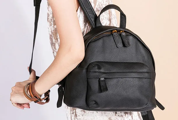 Handmade Genuine Leather Cute Backpack Bag Travel bag Women Leather Purse