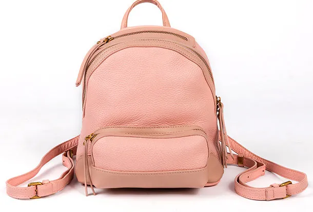 Handmade Genuine Leather Cute Backpack Bag Travel bag Women Leather Purse