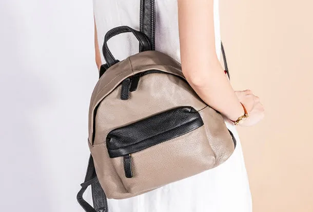 Handmade Genuine Leather Cute Backpack Bag Travel bag Women Leather Purse