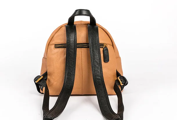 Handmade Genuine Leather Cute Backpack Bag Travel bag Women Leather Purse