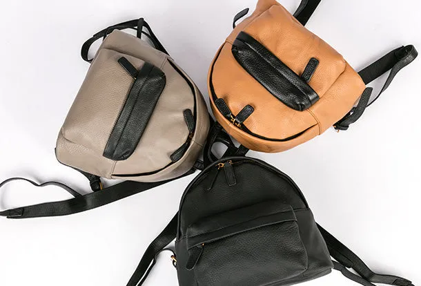 Handmade Genuine Leather Cute Backpack Bag Travel bag Women Leather Purse