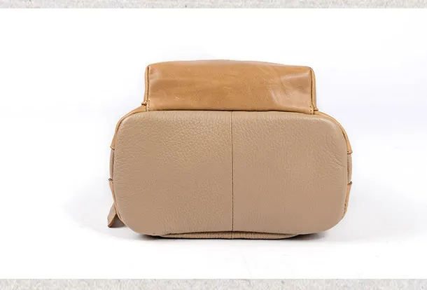 Handmade Genuine Leather Cute Backpack Bag Travel bag Women Leather Purse