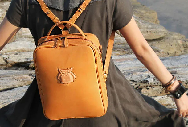 Handmade handbag backpack purse leather crossbody bag purse shoulder bag for women