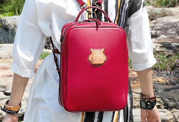 Handmade handbag backpack purse leather crossbody bag purse shoulder bag for women