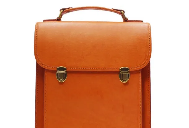 Handmade Leather Backpack Bag Purse Satchel Bag Shoulder Bag for Girl Women Lady