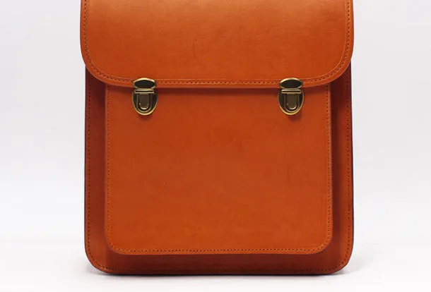 Handmade Leather Backpack Bag Purse Satchel Bag Shoulder Bag for Girl Women Lady
