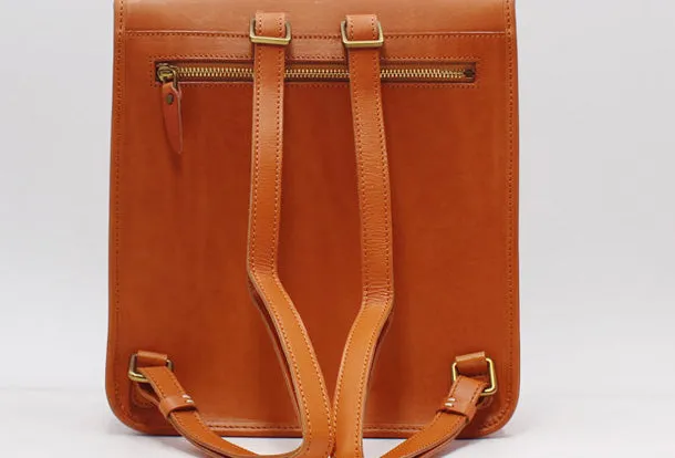 Handmade Leather Backpack Bag Purse Satchel Bag Shoulder Bag for Girl Women Lady