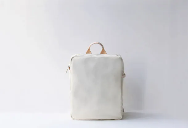 Handmade leather canvas purse backpack bag shoulder bag satchel bag purse women