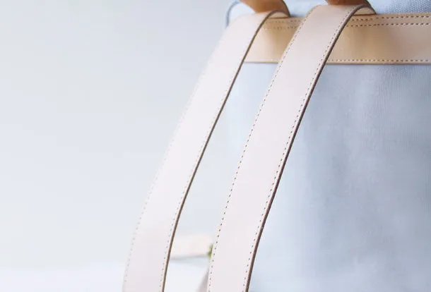 Handmade leather canvas purse backpack bag shoulder bag satchel bag purse women