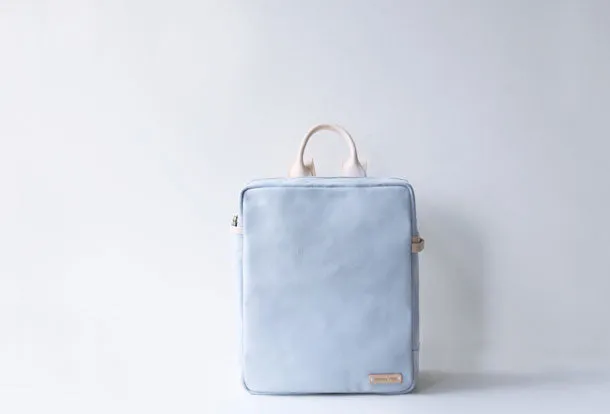 Handmade leather canvas purse backpack bag shoulder bag satchel bag purse women