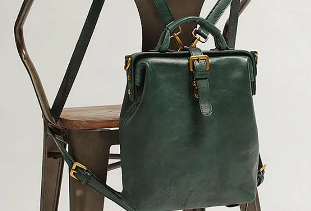 Handmade Leather Handbag Backpack Bag Crossbody Bag Shoulder Bag Purse For Women