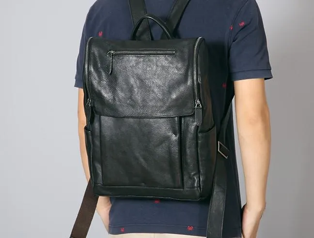 Handmade Leather Mens Cool Backpack Large Travel Backpacks for Men