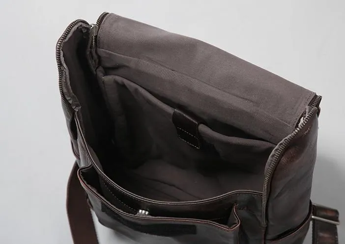 Handmade Leather Mens Cool Backpack Large Travel Backpacks for Men