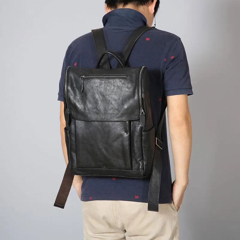 Handmade Leather Mens Cool Backpack Large Travel Backpacks for Men
