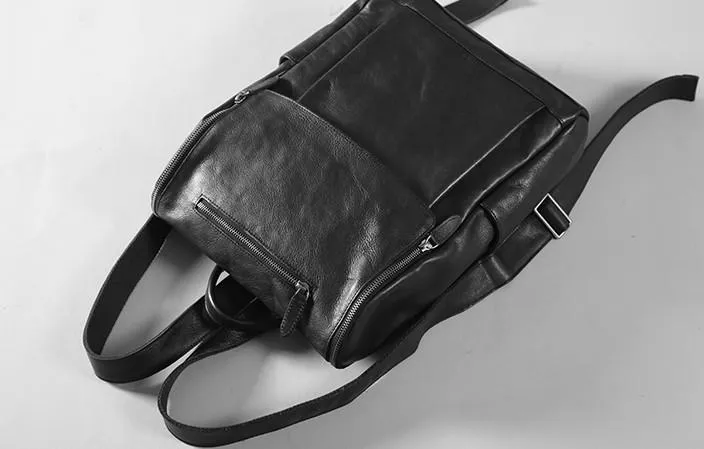 Handmade Leather Mens Cool Backpack Large Travel Backpacks for Men