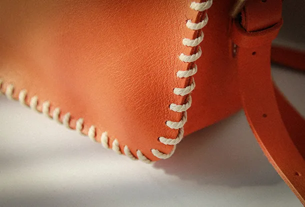 Handmade Leather Womens Backpack School Backpack Purse for Women