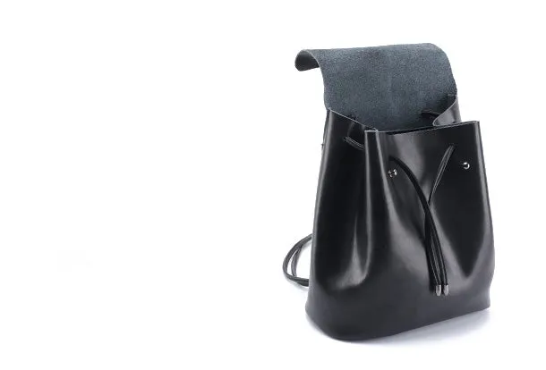 Handmade Leather Womens Backpack School Backpack Purses for Women