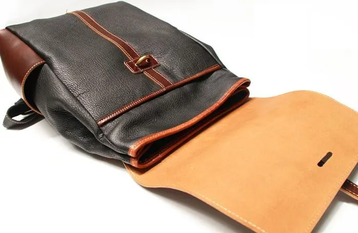 Handmade Mens Leather Backpacks Cool Travel Backpacks Laptop Backpack for men