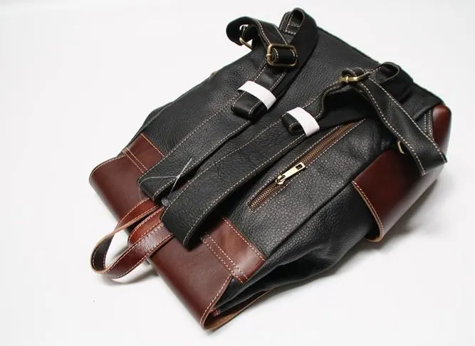 Handmade Mens Leather Backpacks Cool Travel Backpacks Laptop Backpack for men