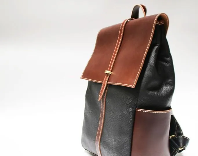 Handmade Mens Leather Backpacks Cool Travel Backpacks Laptop Backpack for men