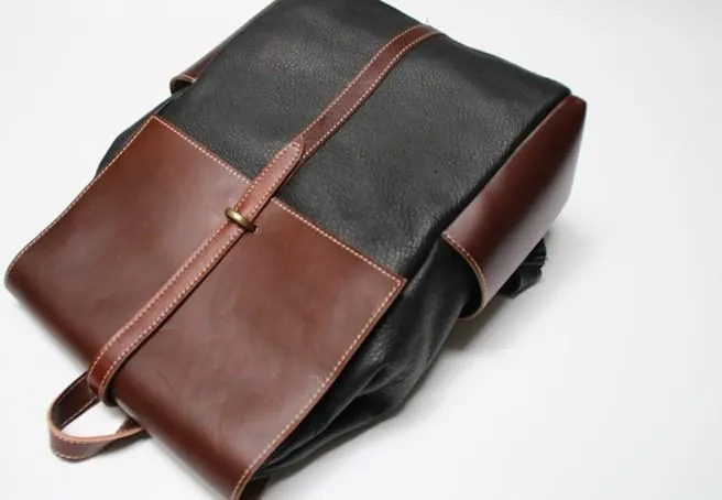 Handmade Mens Leather Backpacks Cool Travel Backpacks Laptop Backpack for men