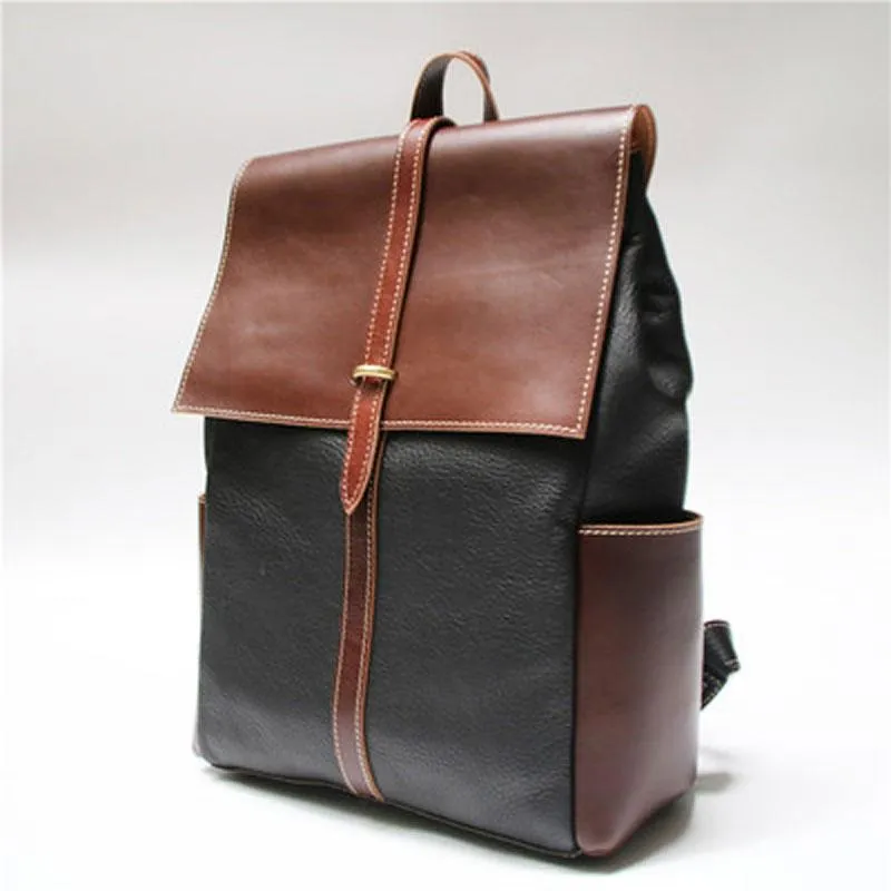 Handmade Mens Leather Backpacks Cool Travel Backpacks Laptop Backpack for men