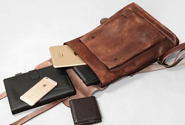 Handmade Mens Leather School Backpacks Bag Travel Backpack for Men