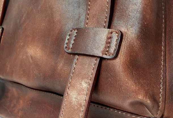 Handmade Mens Leather School Backpacks Bag Travel Backpack for Men