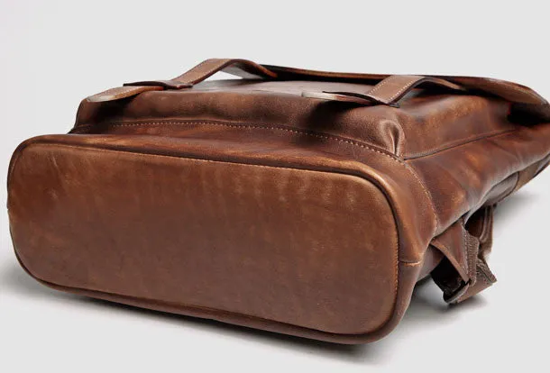Handmade Mens Leather School Backpacks Bag Travel Backpack for Men