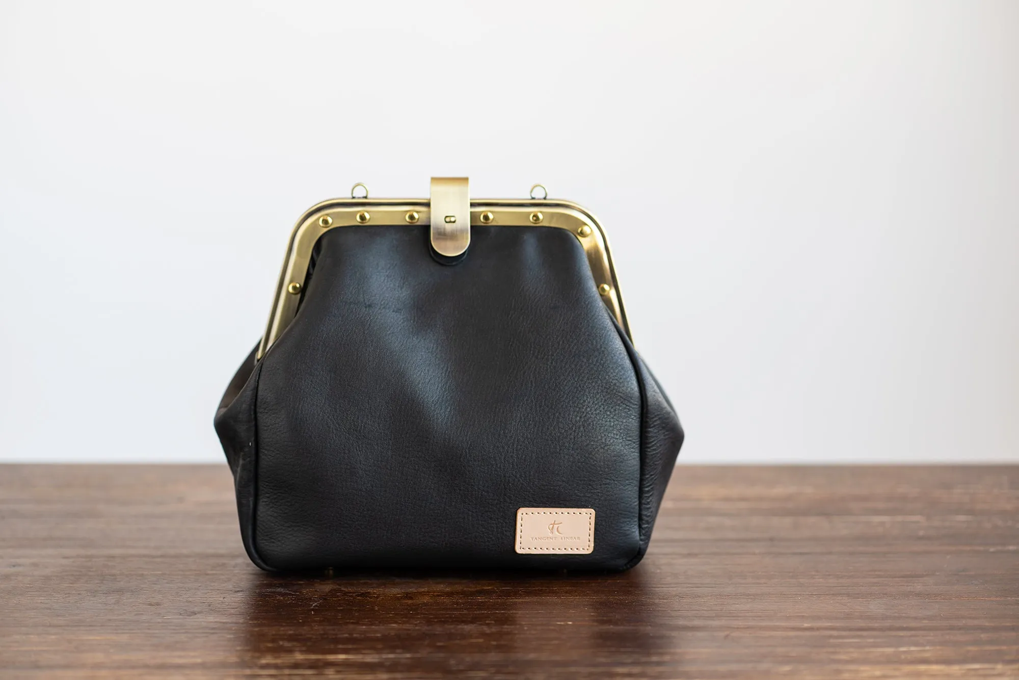 Handmade Womens Black Leather Doctor Backpack Purse Shoulder Doctor Handbag for Women