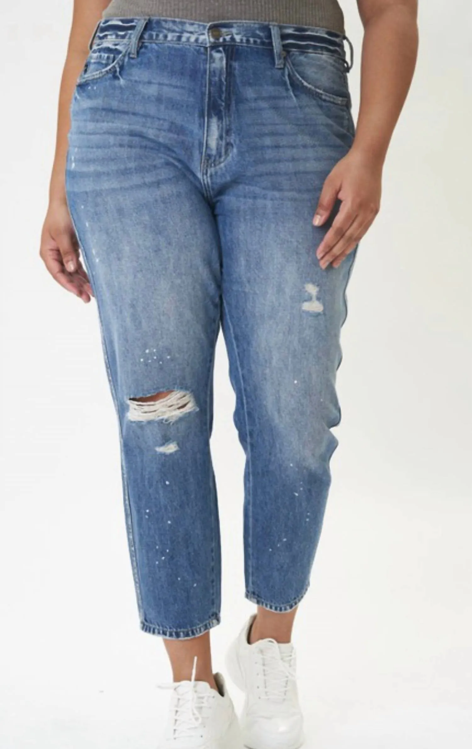 High Waist Jeans In Medium Wash