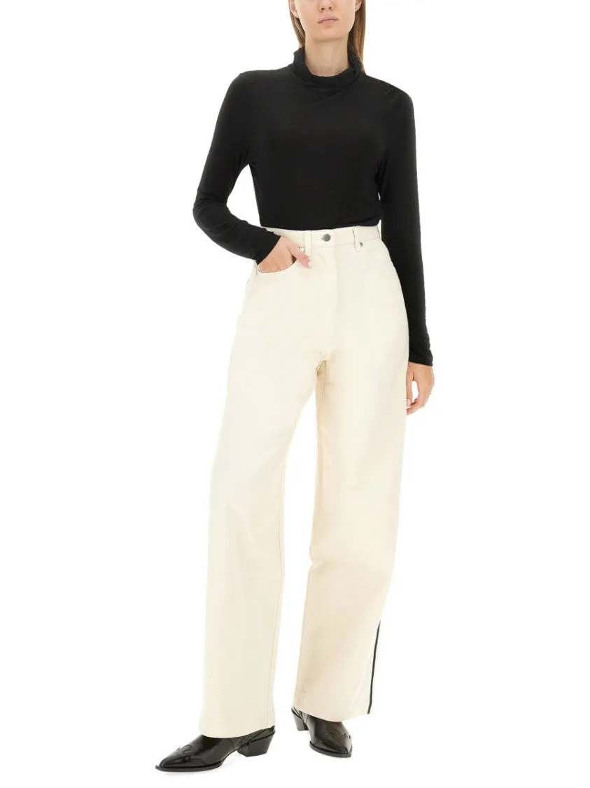 High-Waisted Wide Jeans