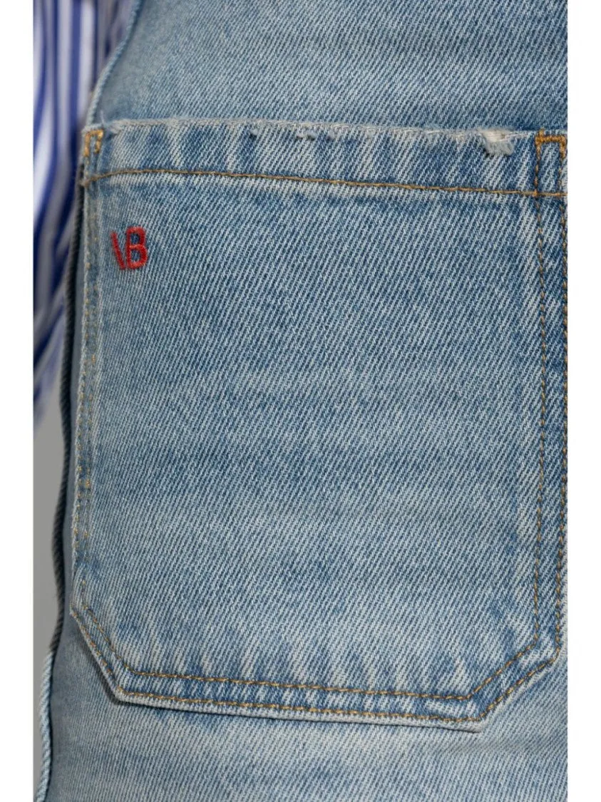Indigo Blue High-Waisted Jeans