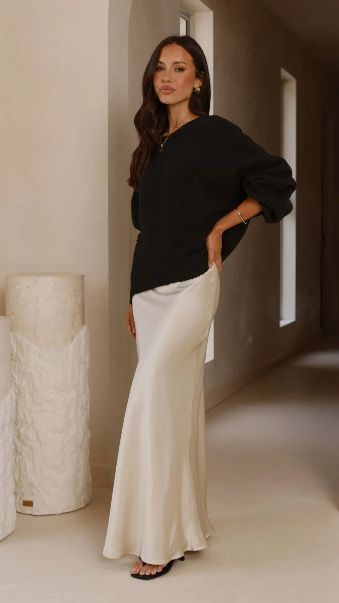 Isabella Knit Sweater - Black