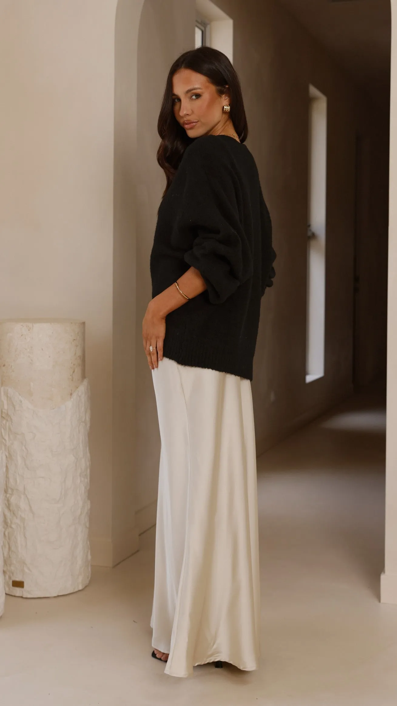 Isabella Knit Sweater - Black